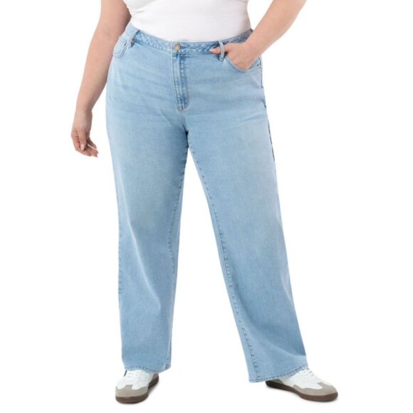 Seven7 Denim - NWT Seven7 Women's High Rise Loose Straight Jean Light Wash Size 20W